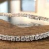 צמיד טניס יהלומים לבנים 3 קראט יהלומים טבעיים