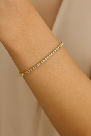 Alternative view of צמיד טניס שוקולד כפול